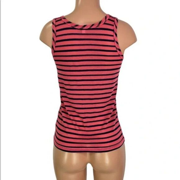 Splendid Striped Lightweight Sleeveless Tank Top in Pink and Navy Blue (NWT) - Picture 5 of 6